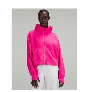Sonic Pink Lululemon Full Zip Oversized Scuba size M/L new with tags
